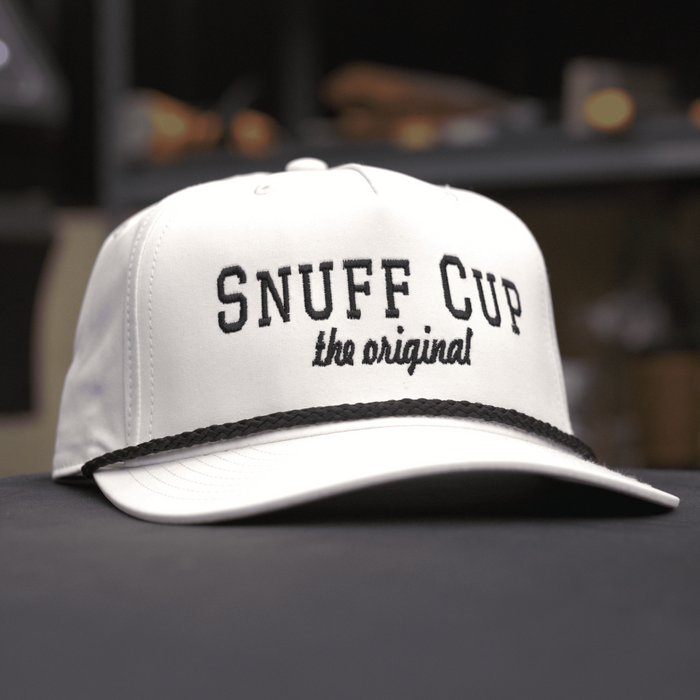 White Rope Hat (Snuff Cup Logo)