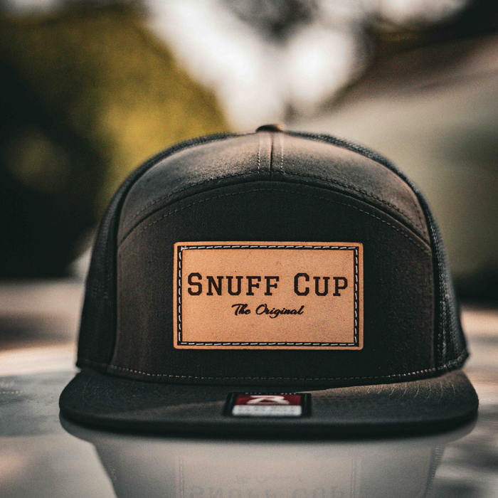Snuff Cup Leather Patch Hat