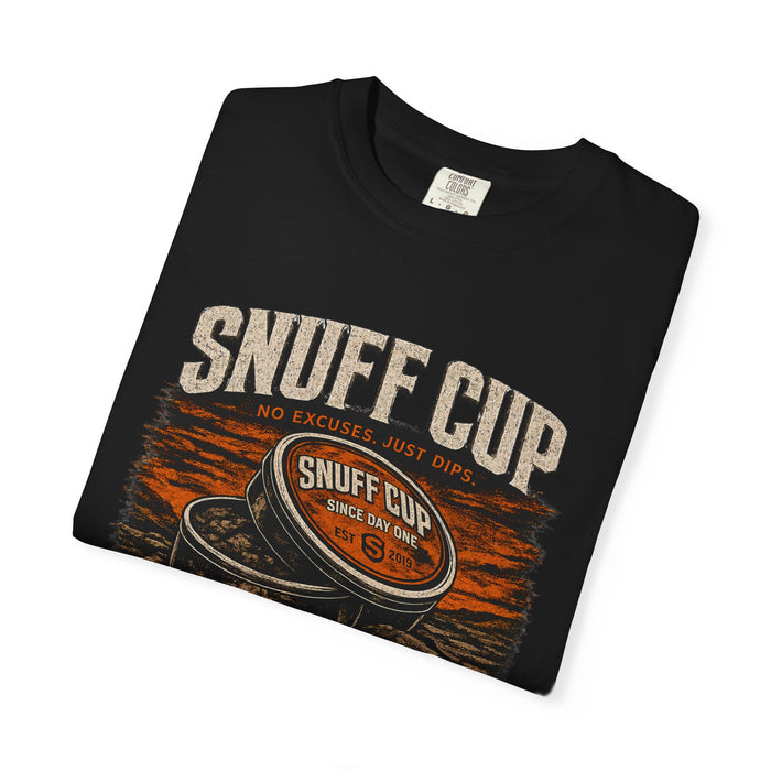 Snuff Cup T-Shirt — 'Built Different Made to Last' Vintage Dip Can Graphic Tee