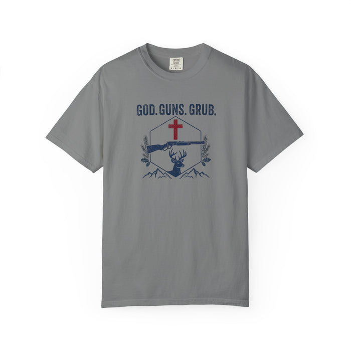 Snuff Cup Apparel | God. Guns. Grub. Graphic T-Shirt, Christian Hunting Tee