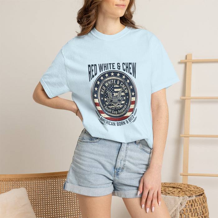 Snuff Cup Apparel | Red, White, & Chew Patriotic T-shirt