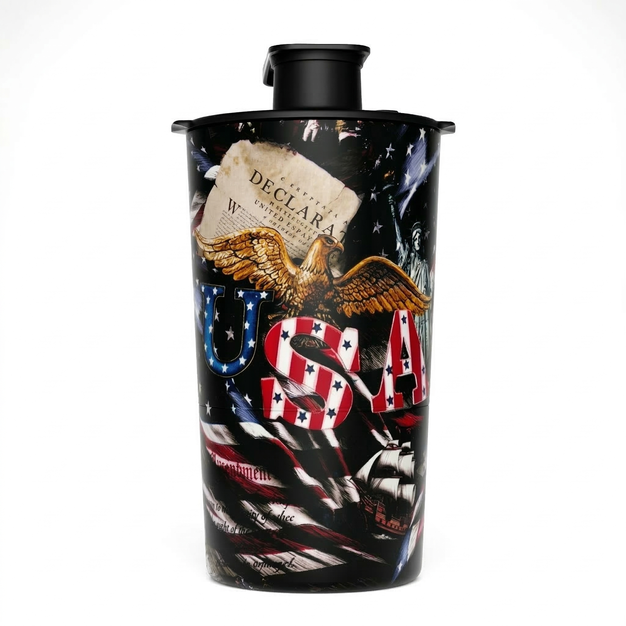 A single green leaf against a white background.