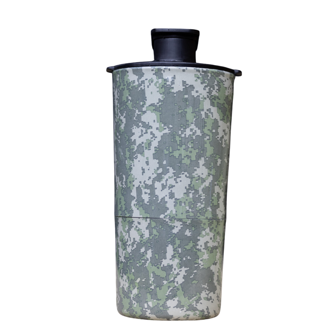 A single green leaf against a white background.